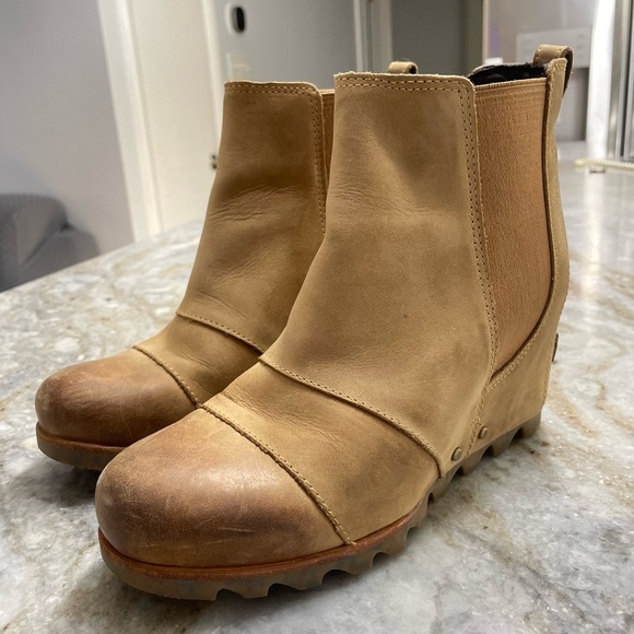 Sorel Lea Wedge Leather Boots Women’s 7.5 - Picture 11 of 11